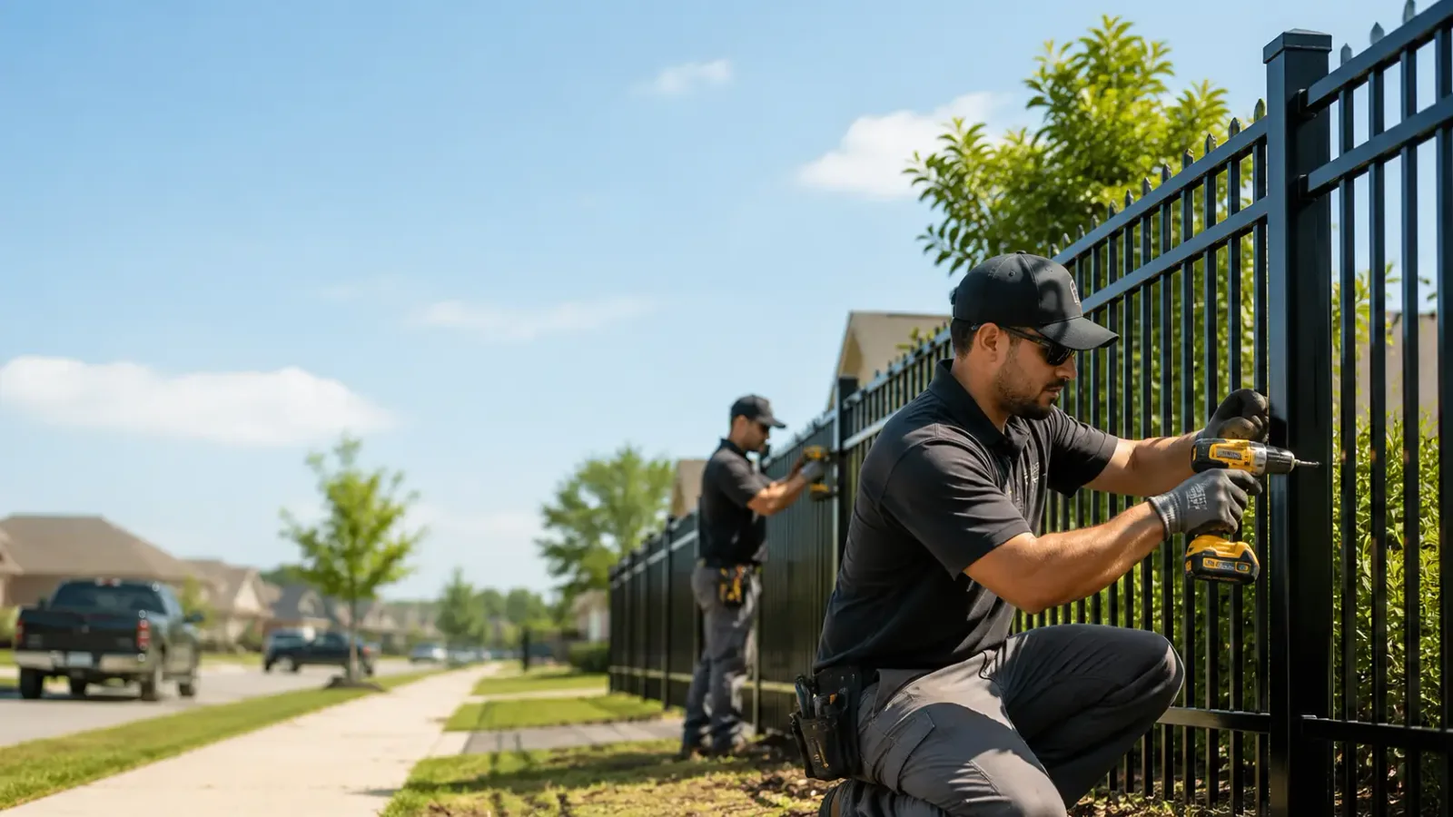 Metal Fence Installation in Pointblank, TX